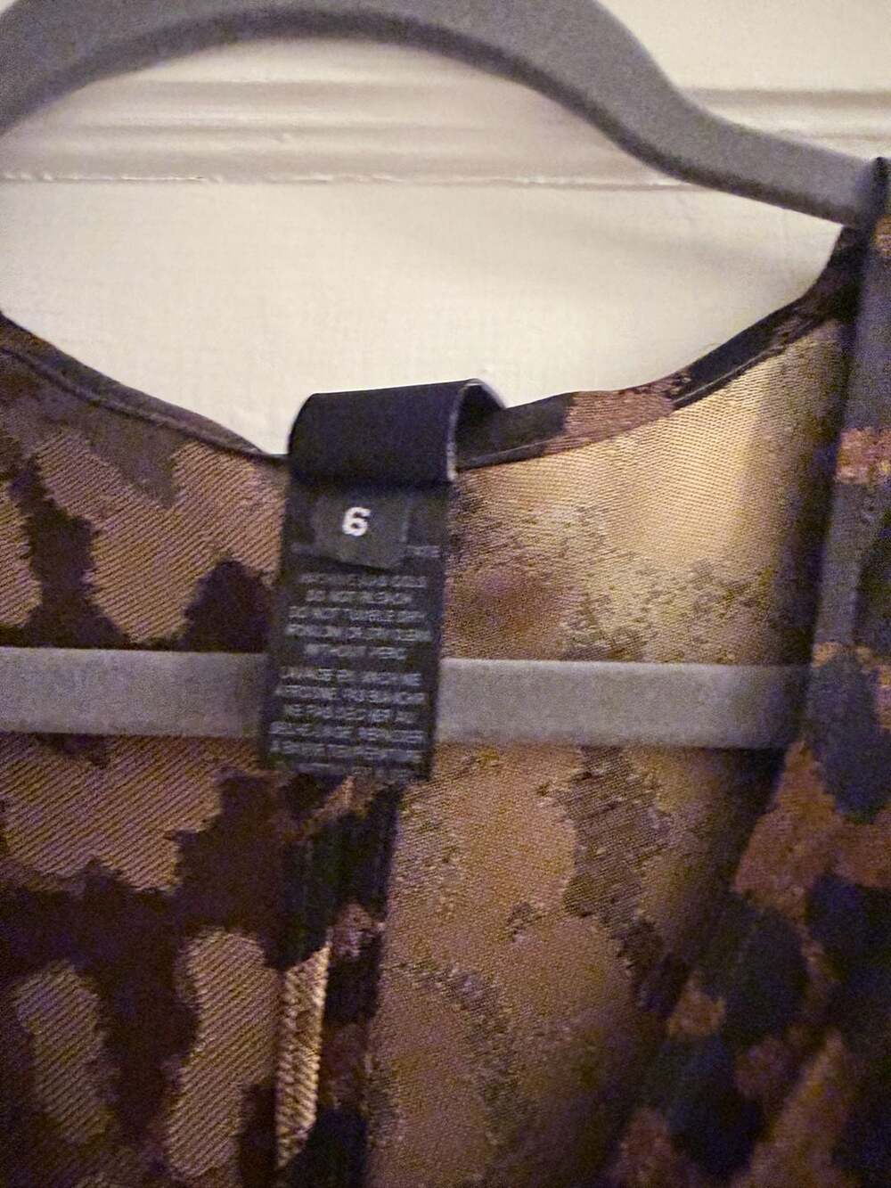 Zero + Maria Cornejo Leopard Print Batwing Kaftan Dress - Picture 2 of 4